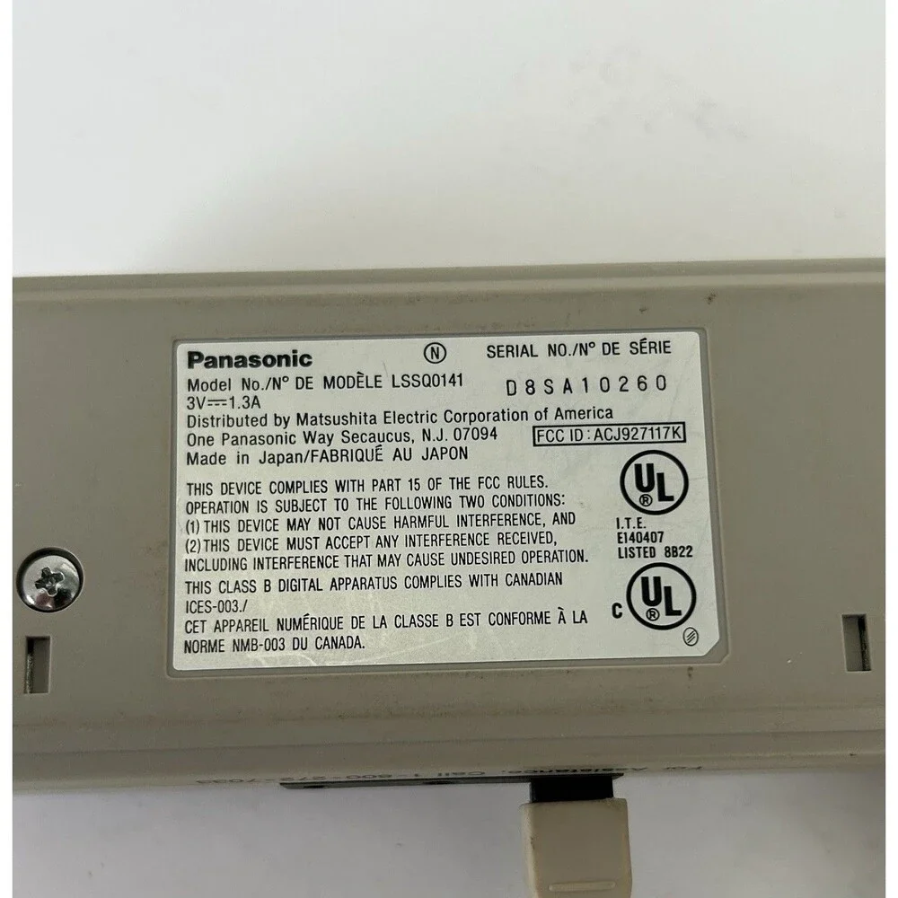 Vintage Panasonic PalmCam PV-DC1580 Digital Camera PV-DF18 Flash 8MB CF AS-IS